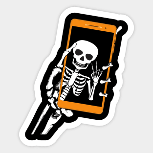 Selfie X-ray skeleton Sticker